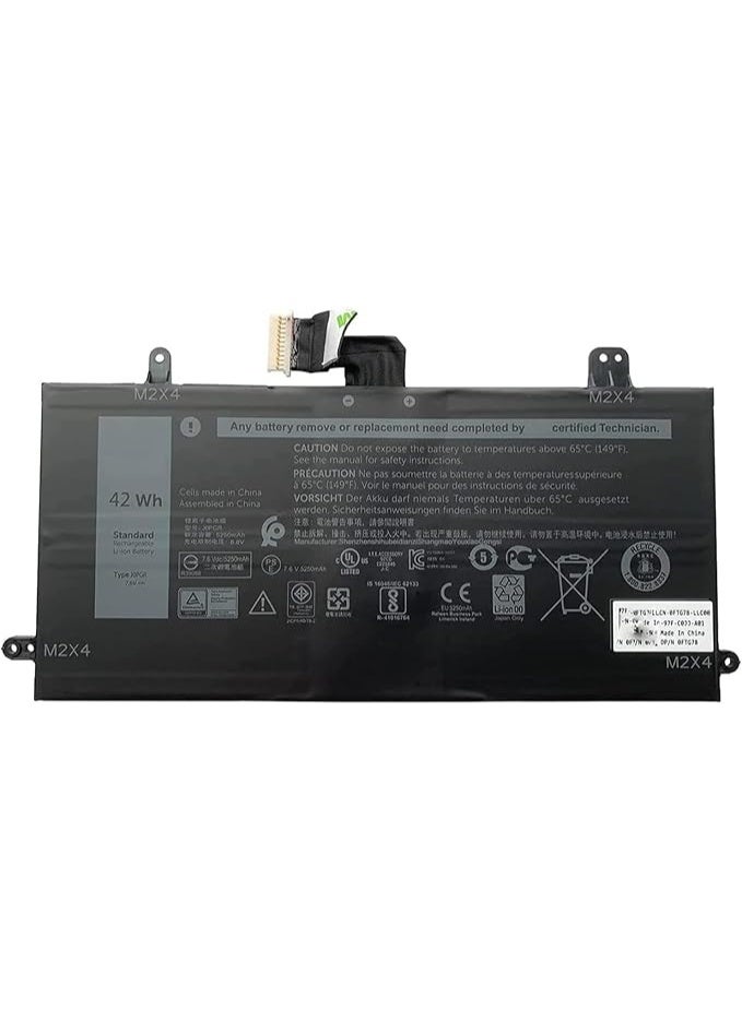 J0PGR 0J0PGR JOPGR; 1WND8 X16TW 0X16TW 0FTH6F FTH6F Laptop Battery Replacement Compatible for Dell Latitude 12 5285 5290 2-in-1 T17G Tablet Series Notebook (7.6V 42Wh) - Image 3